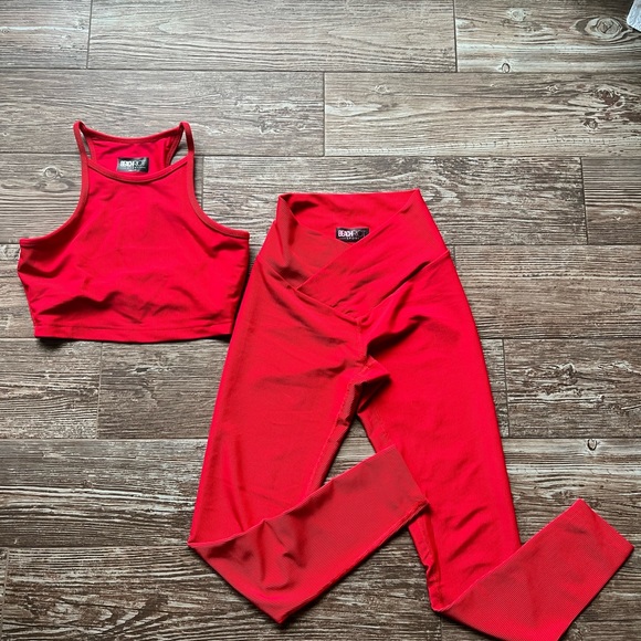 Beach Riot - Ribbed Anna Tank color Red Size Small - Picture 5 of 5